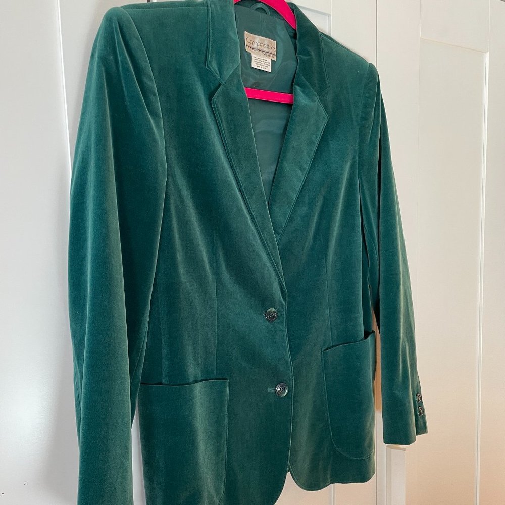 Emerald Velvet Jacket